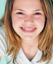 teen girl smiling