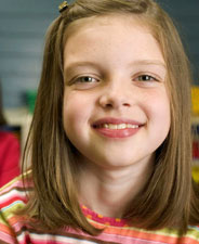 girl smiling