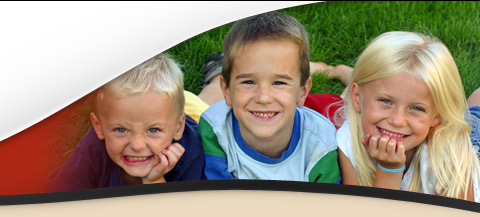 children on grass