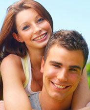 woman and girl smiling