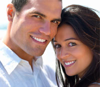 couple smiling