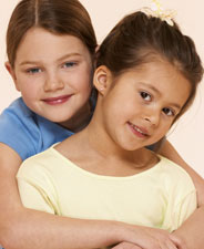 girls smiling