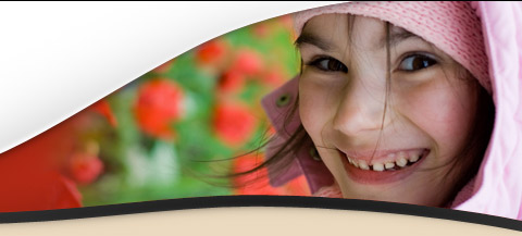 girl in pink hat
